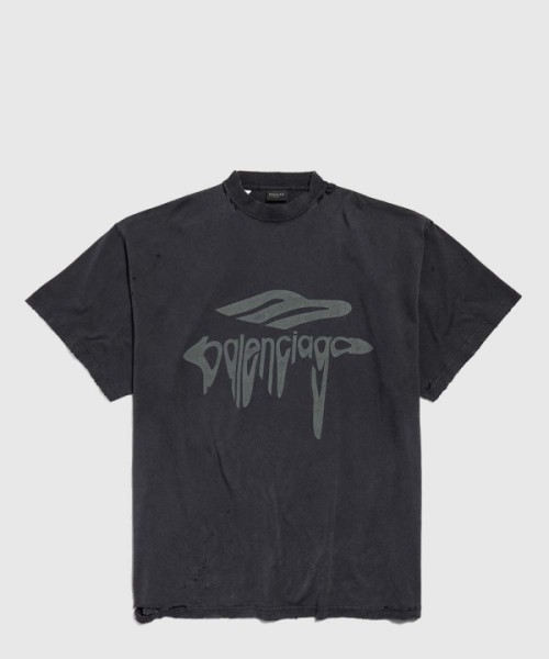 발렌시아가 리퀴파이드 오버사이즈 티셔츠