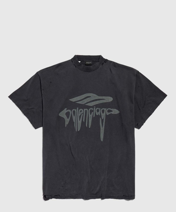 발렌시아가 리퀴파이드 오버사이즈 티셔츠
