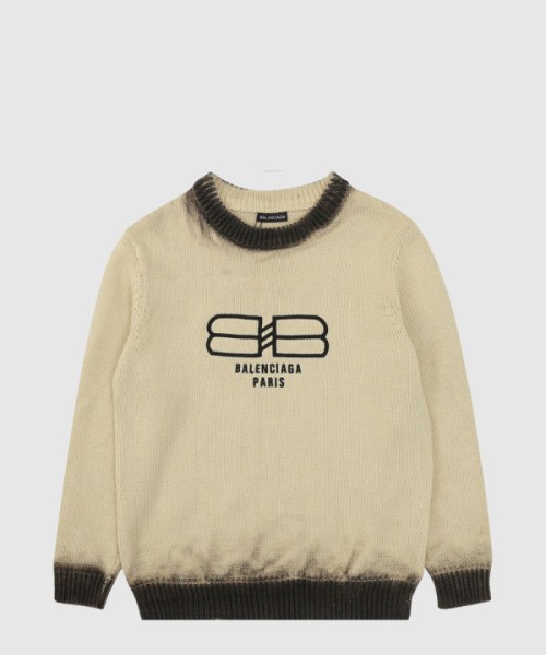 발렌시아가 프린트 니트 톱