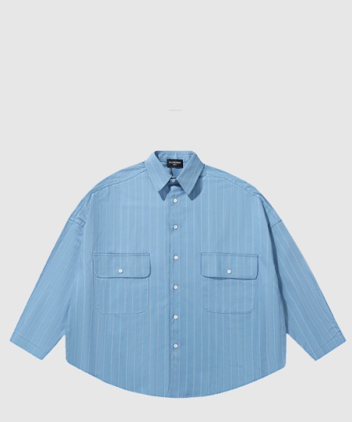 발렌시아가 로고 프린트 셔츠 톱