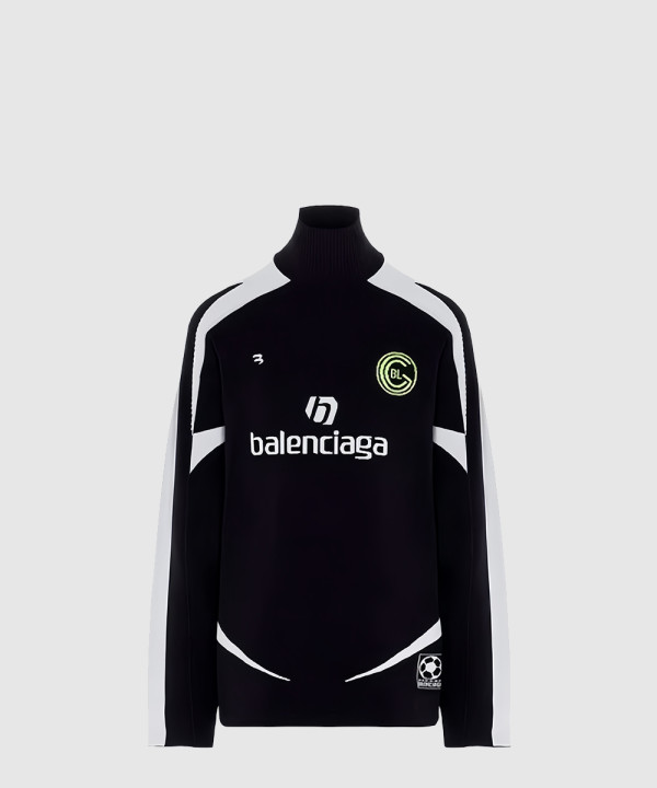 발렌시아가 프린트 니트 톱