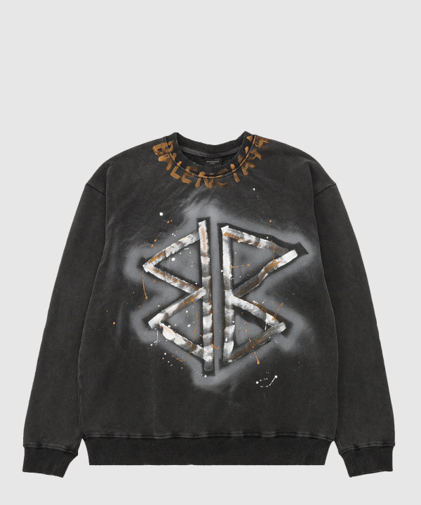 발렌시아가 플라워 코튼 톱