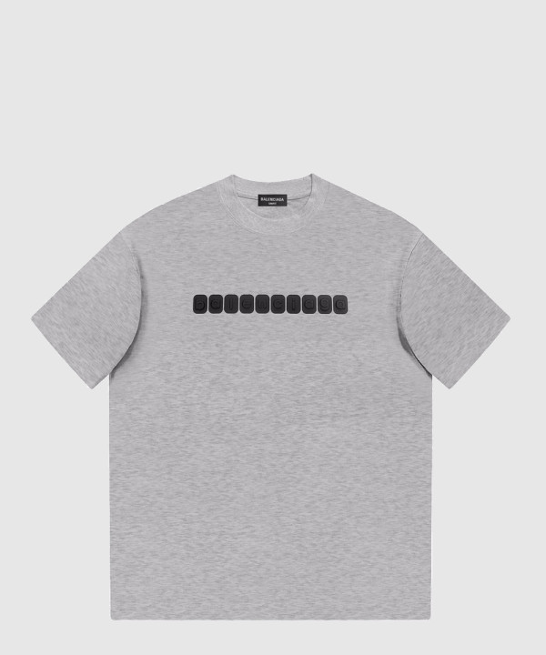 발렌시아가 로고 프린트 반팔