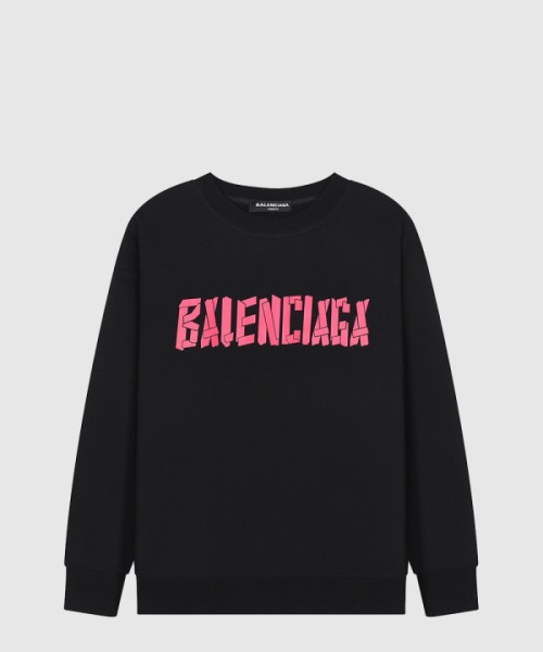 발렌시아가 로고 프린트 면 톱