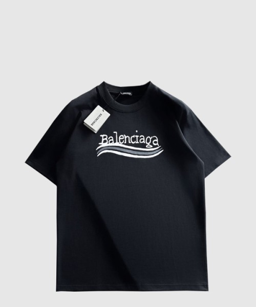 발렌시아가 로고 프린트 반팔