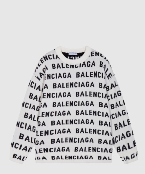 발렌시아가 프린트 니트 톱