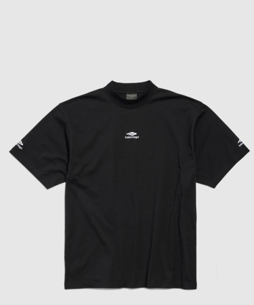 발렌시아가 3B 로고 반팔 티셔츠