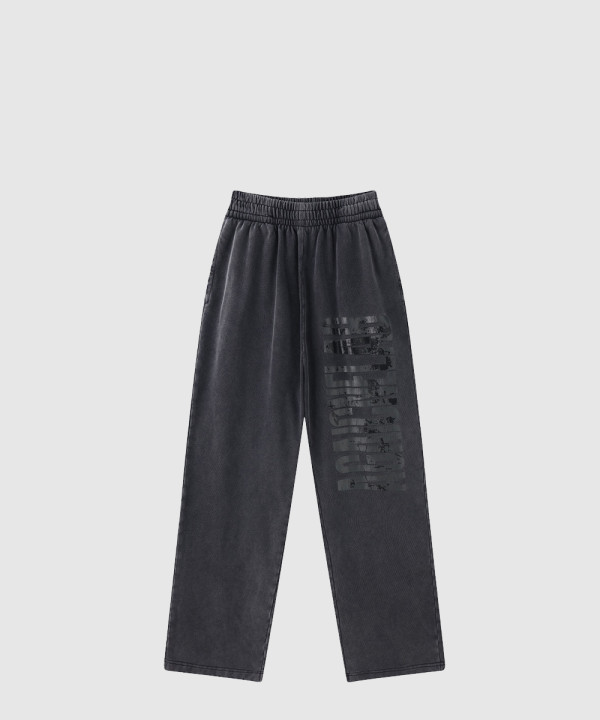 발렌시아가 배기 스웨트팬츠