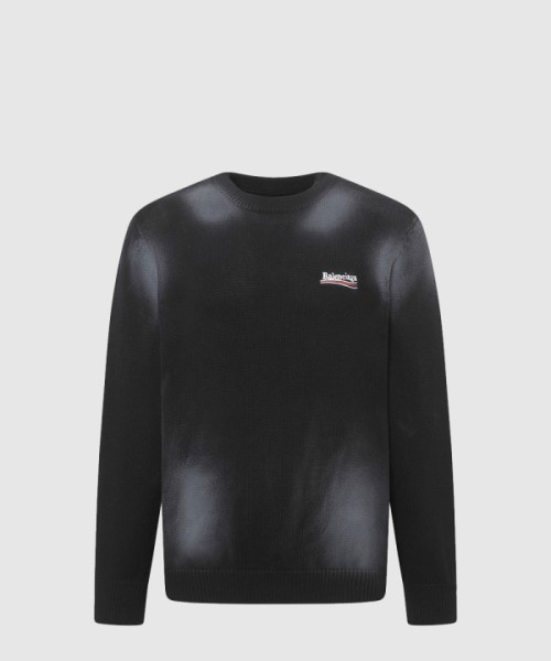 발렌시아가 로고 프린트 면 톱