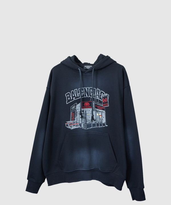 발렌시아가 맨투맨 스웨트셔츠 탑