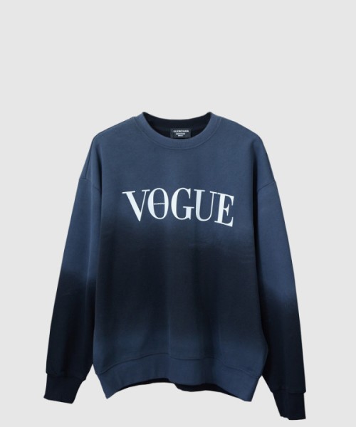 발렌시아가 로고 프린트 면 톱