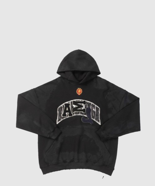 발렌시아가 스케이터 오버사이즈 후디 워시드