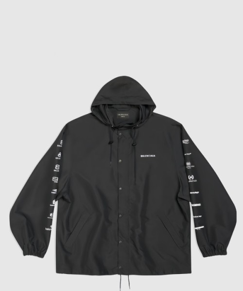 발렌시아가 로고 프린트 재킷