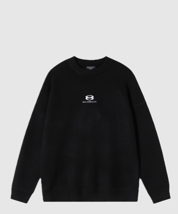 발렌시아가 로고 프린트 면 톱