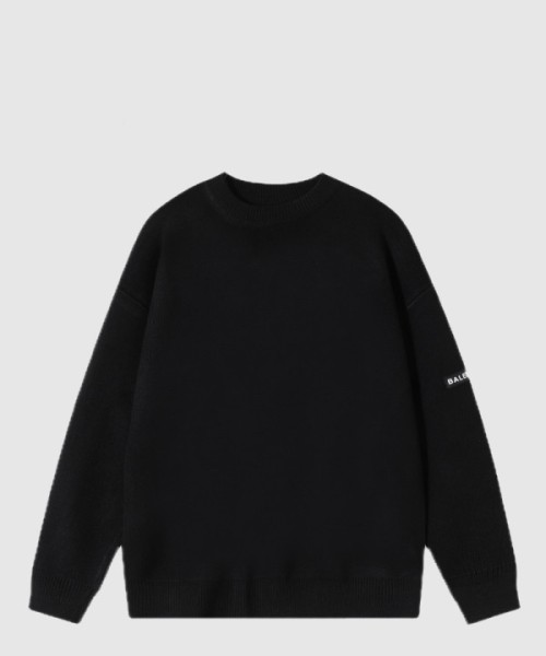 발렌시아가 로고 프린트 면 톱