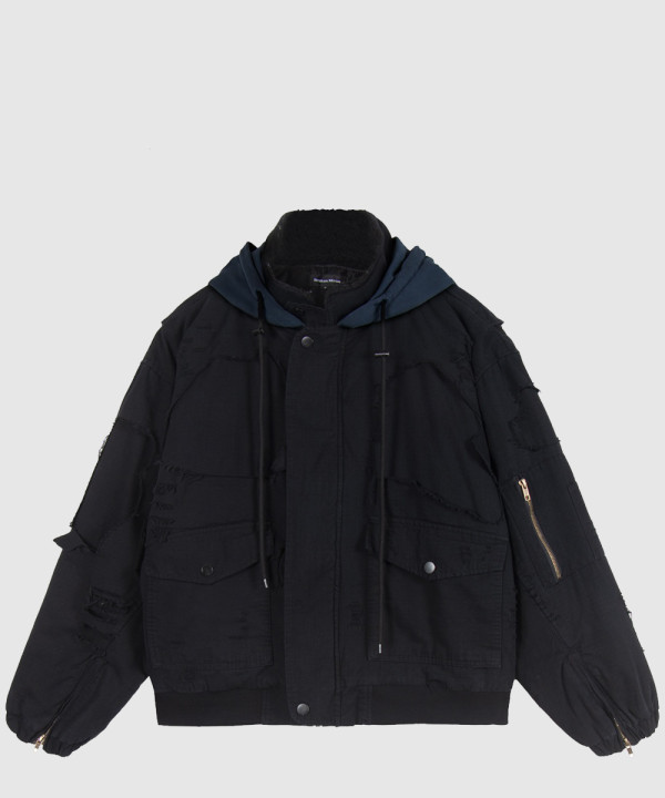 발렌시아가 멀티 포켓 코튼 자켓