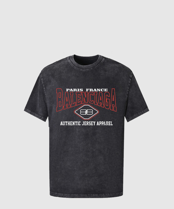 발렌시아가 로고 프린트 반팔