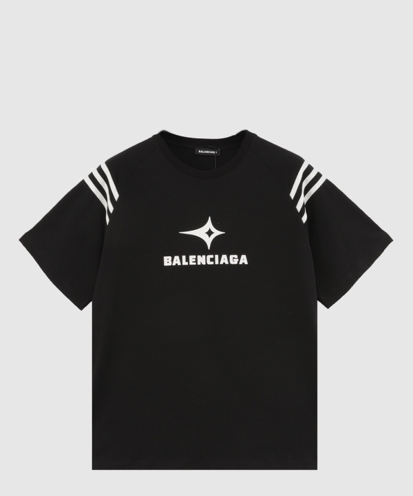 발렌시아가 로고 프린트 반팔