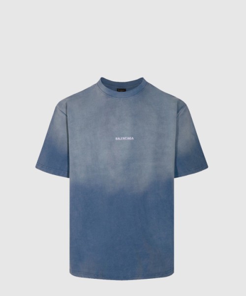 발렌시아가 로고 프린트 반팔