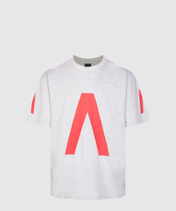 발렌시아가 로고 프린트 반팔