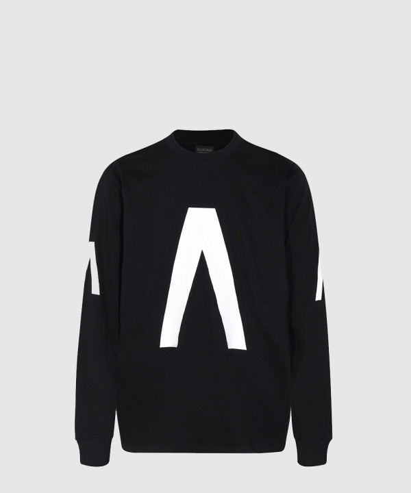 발렌시아가 로고 프린트 반팔