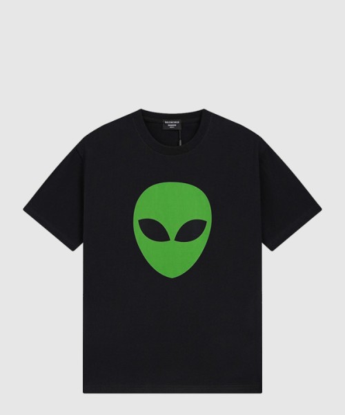 발렌시아가 로고 프린트 반팔