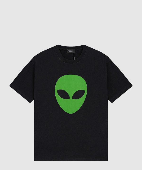 발렌시아가 로고 프린트 반팔