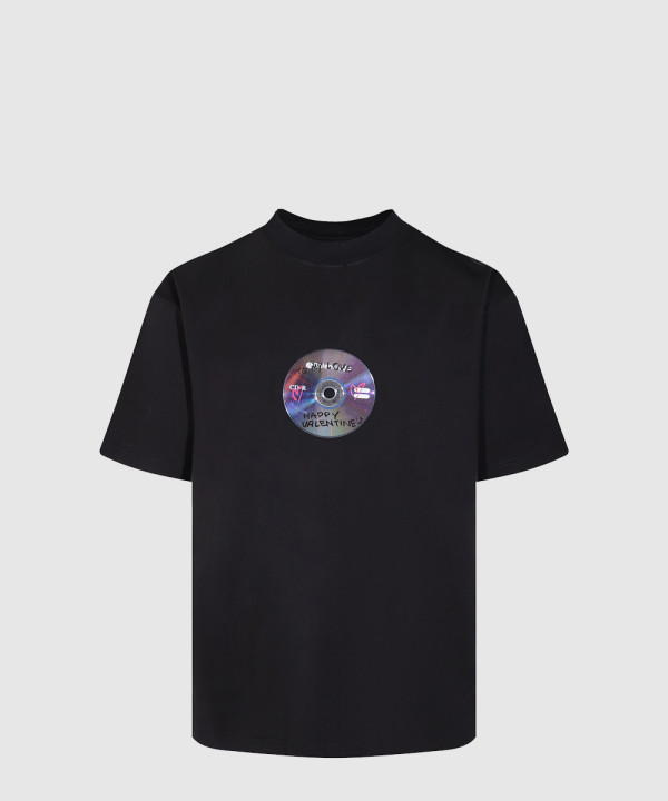 발렌시아가 로고 프린트 반팔