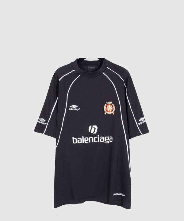 발렌시아가 로고 프린트 반팔