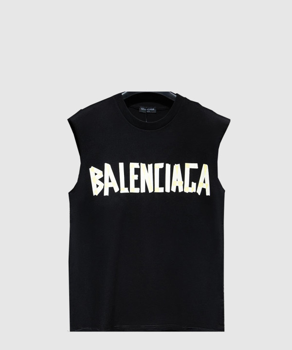 발렌시아가 로고 민소매 톱