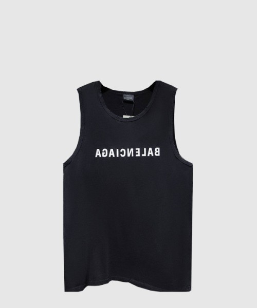 발렌시아가 로고 민소매 톱