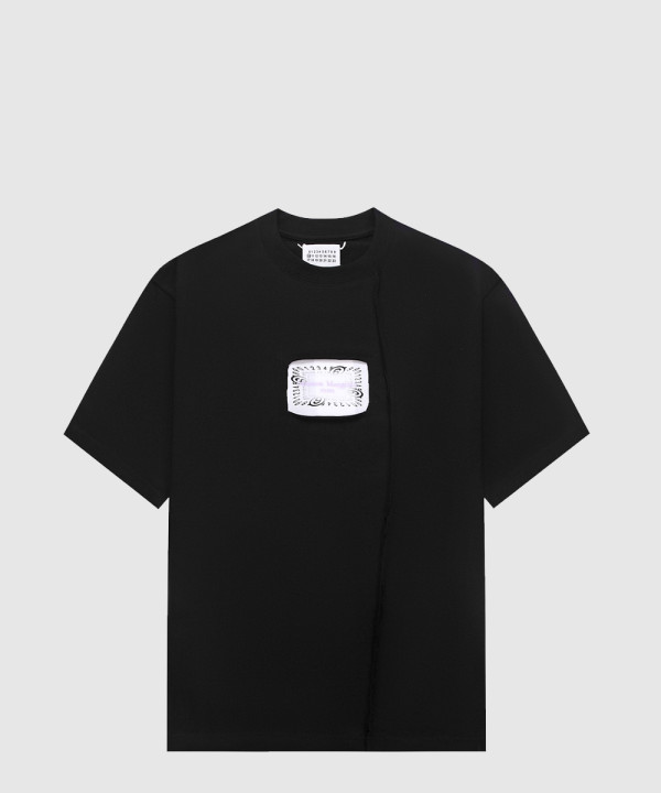 발렌시아가 로고 프린트 반팔