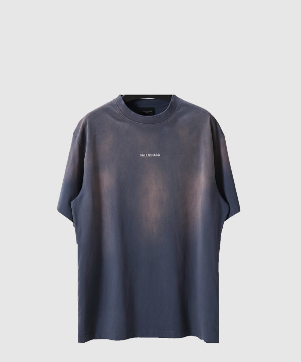 발렌시아가 로고 프린트 반팔