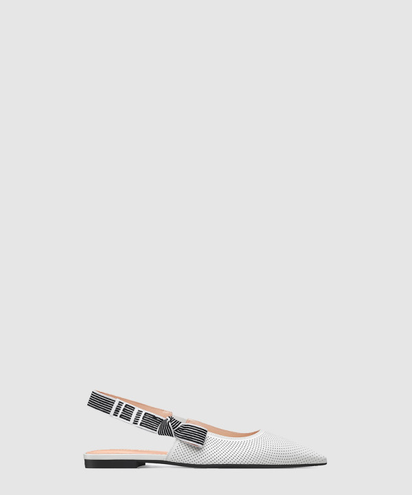 디올 Toujours 슬링백 플랫 슈즈 KDF00