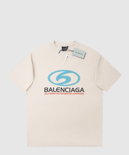 발렌시아가 로고 프린트 반팔