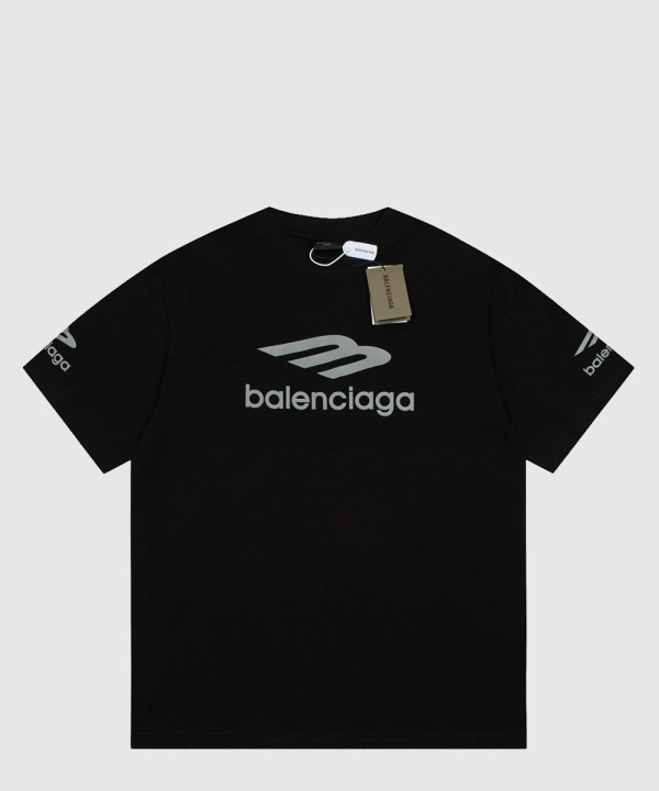 발렌시아가 로고 프린트 반팔