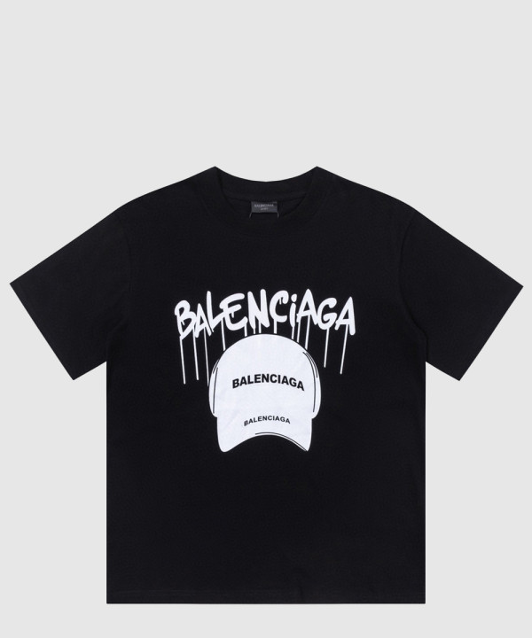 발렌시아가 로고 프린트 반팔