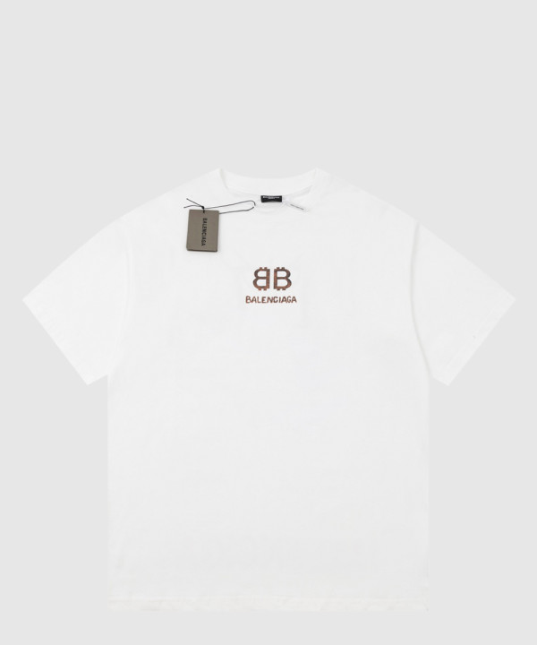 발렌시아가 로고 프린트 반팔