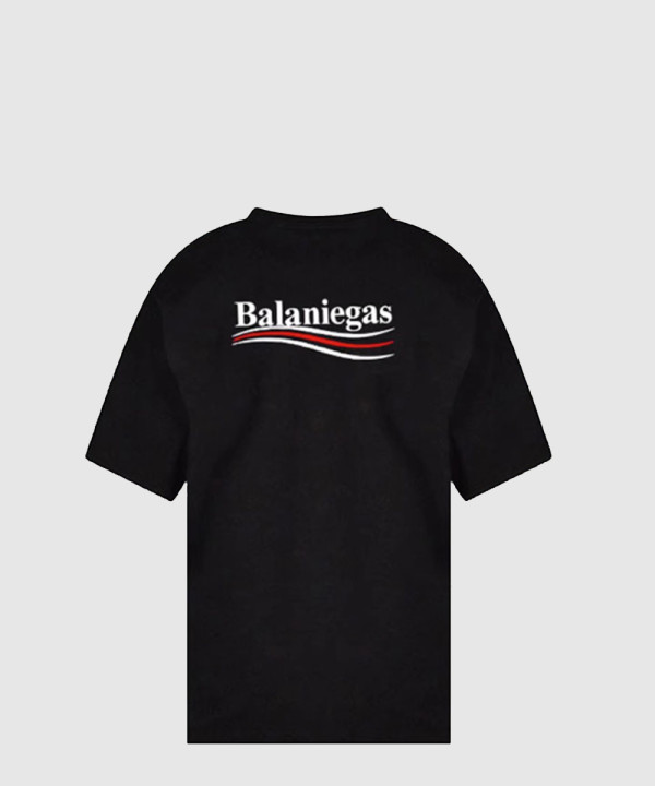 발렌시아가 로고 프린트 반팔