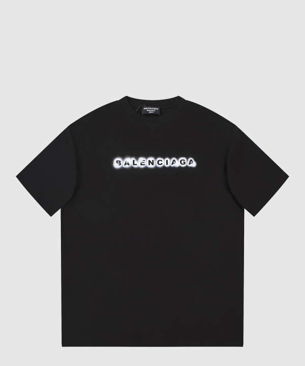 발렌시아가 로고 프린트 반팔