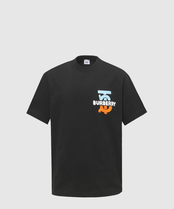 버버리 로고 프린트 반팔