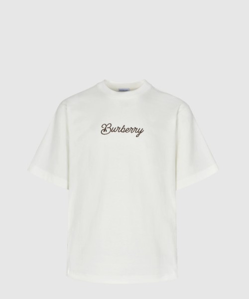 버버리 패턴 코튼 티셔츠