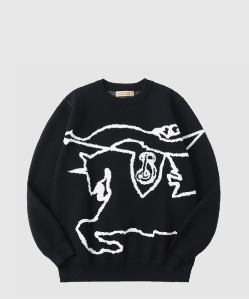 버버리 크루넥 스웨터