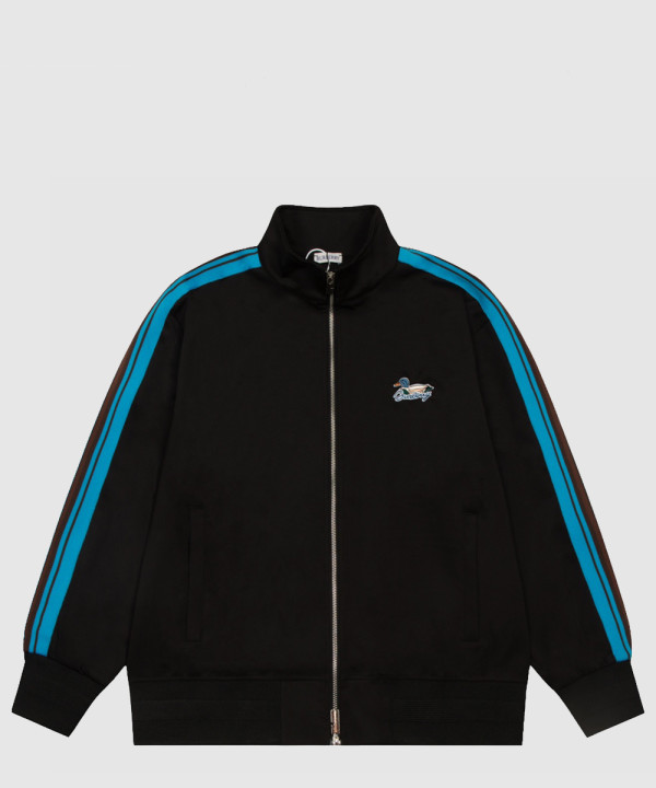 버버리 스트라이프 저지 트랙 재킷