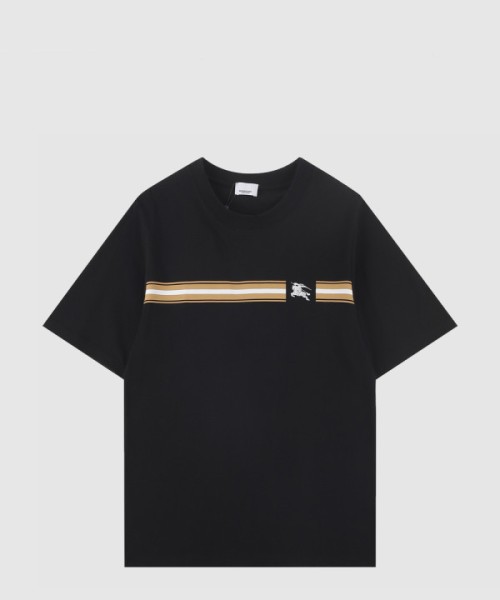 버버리 스트라이프 코튼 티셔츠