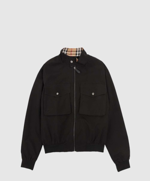 버버리 로고 집업 자켓