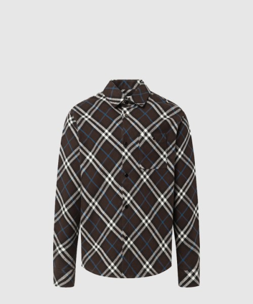 버버리 체크 울 셔츠