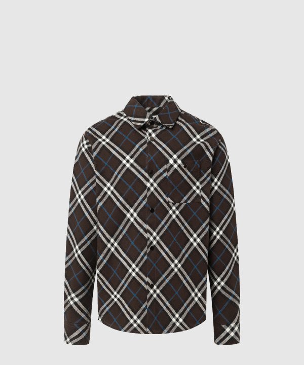 버버리 체크 울 셔츠