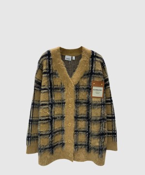 버버리 로고 쇼트 코트