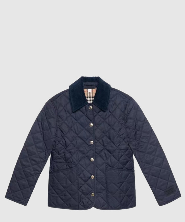 버버리 로고 쇼트 코트